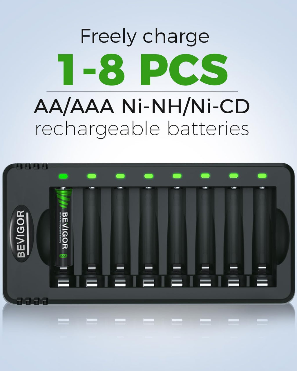 Baterías recargables AA con cargador