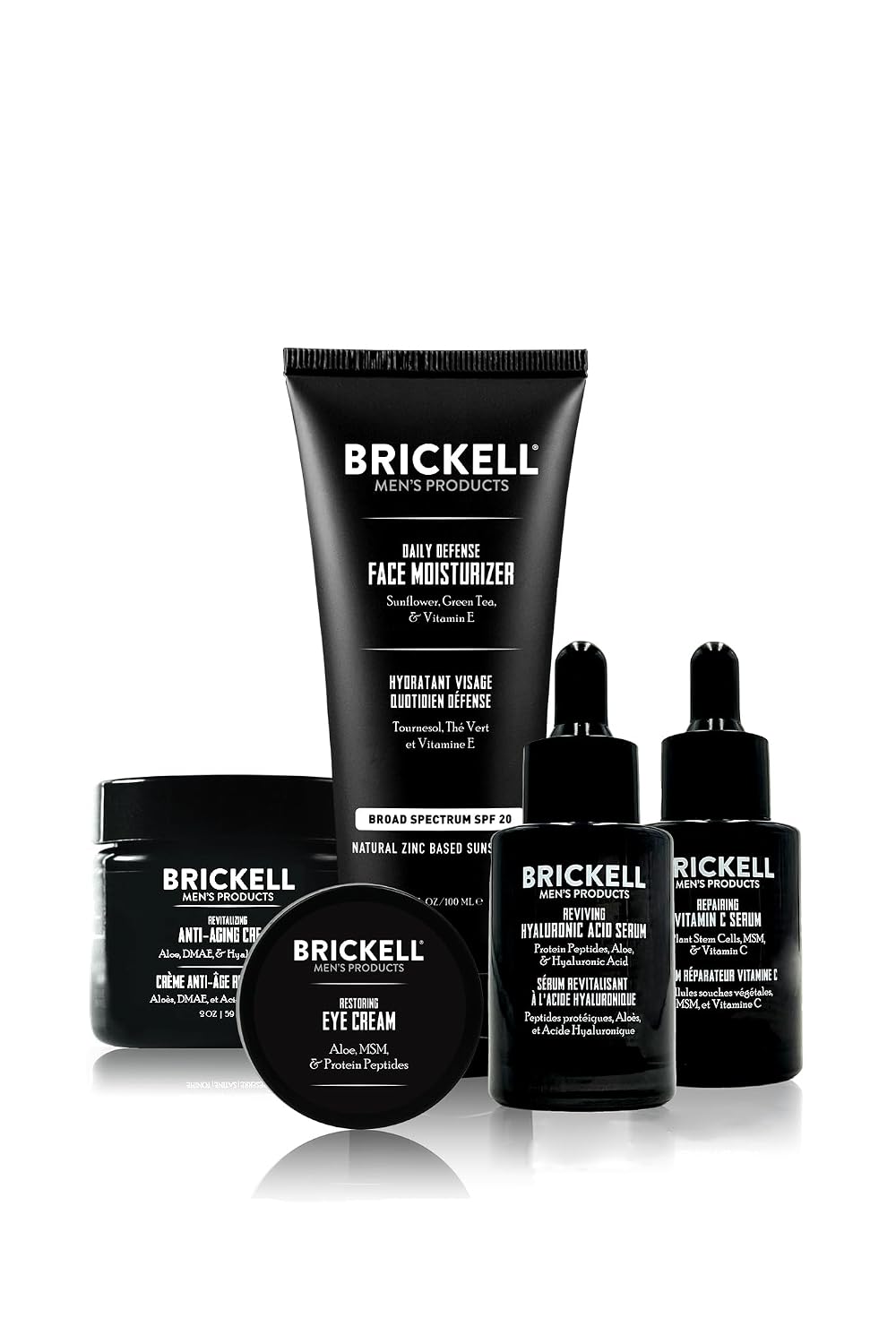 Brickell Complete Defense Rutina antienvejecimiento para hombre, cr...