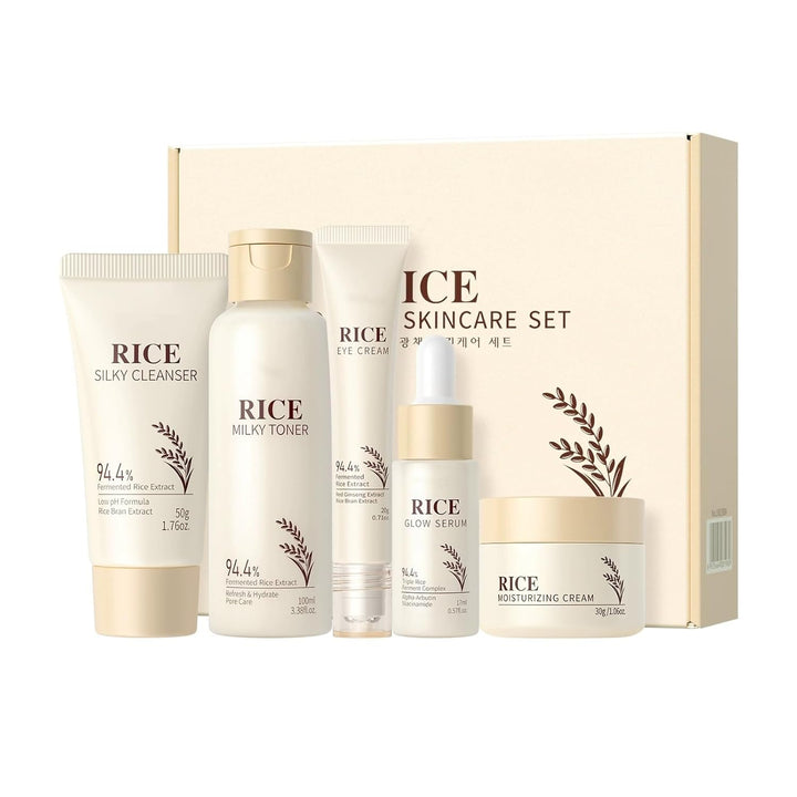 Set hidratante de cuidado de la piel de arroz coreano \u2013 Radian...
