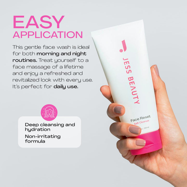 JESS BEAUTY | Limpiador facial | Gel hidratante suave con escualano...