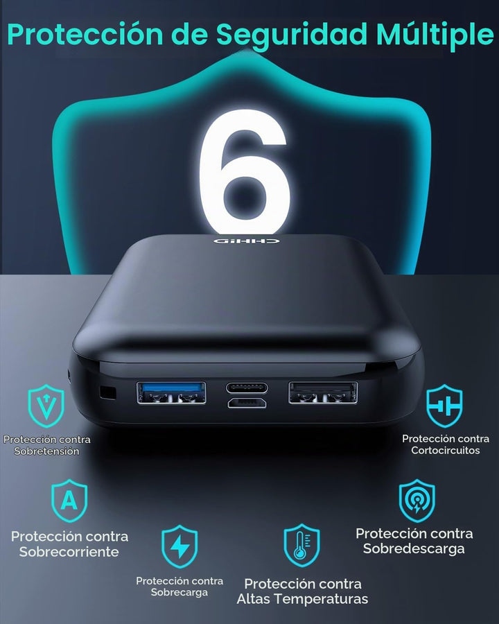 Banco de energía de bolsillo de 10000 mAh para chaqueta térmica, pa...