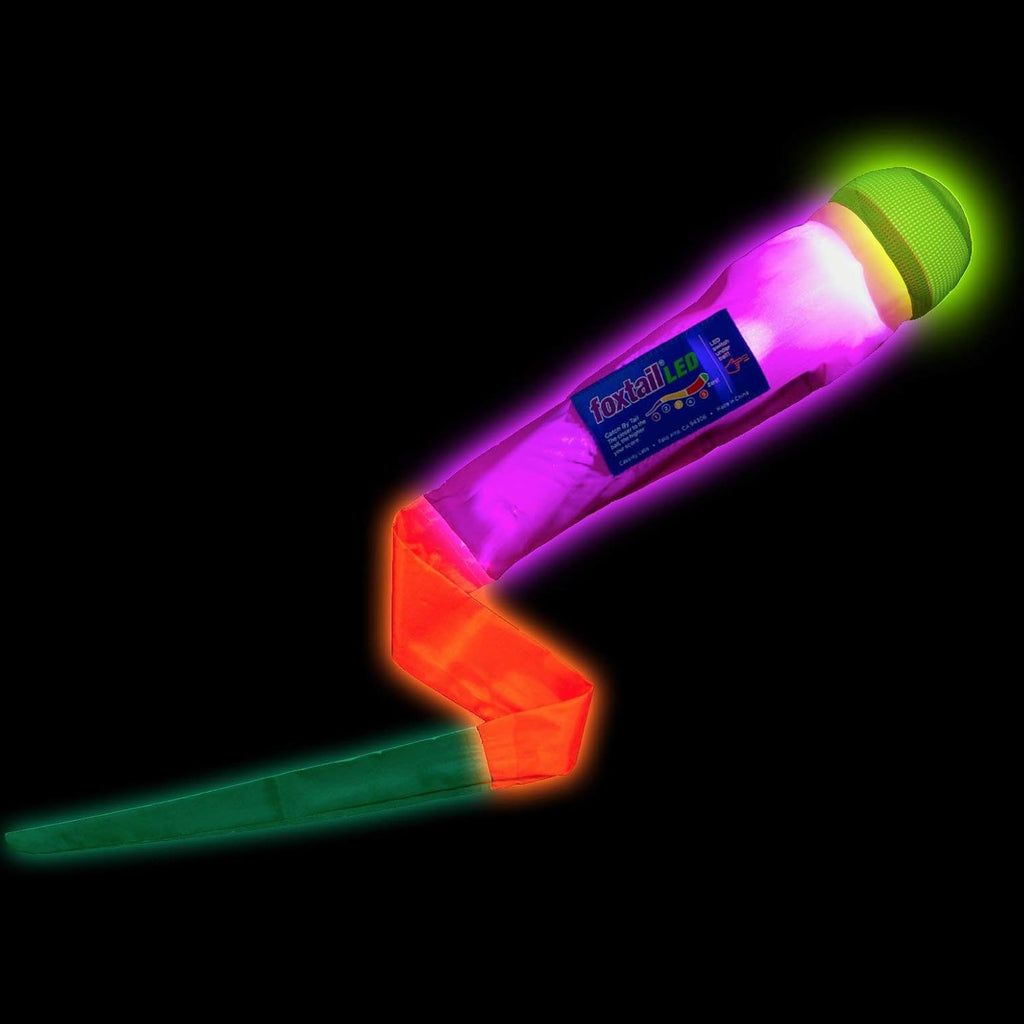 Juego de luces LED para lanzar y atrapar al aire libre, bola de espuma y cola que brillan por la noche, juega en la oscuridad, divertida idea de regalo para niños y adultos, niños y niñas