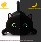 MaoGoLan Almohada corporal de felpa de gato de 44 pulgadas para niños y