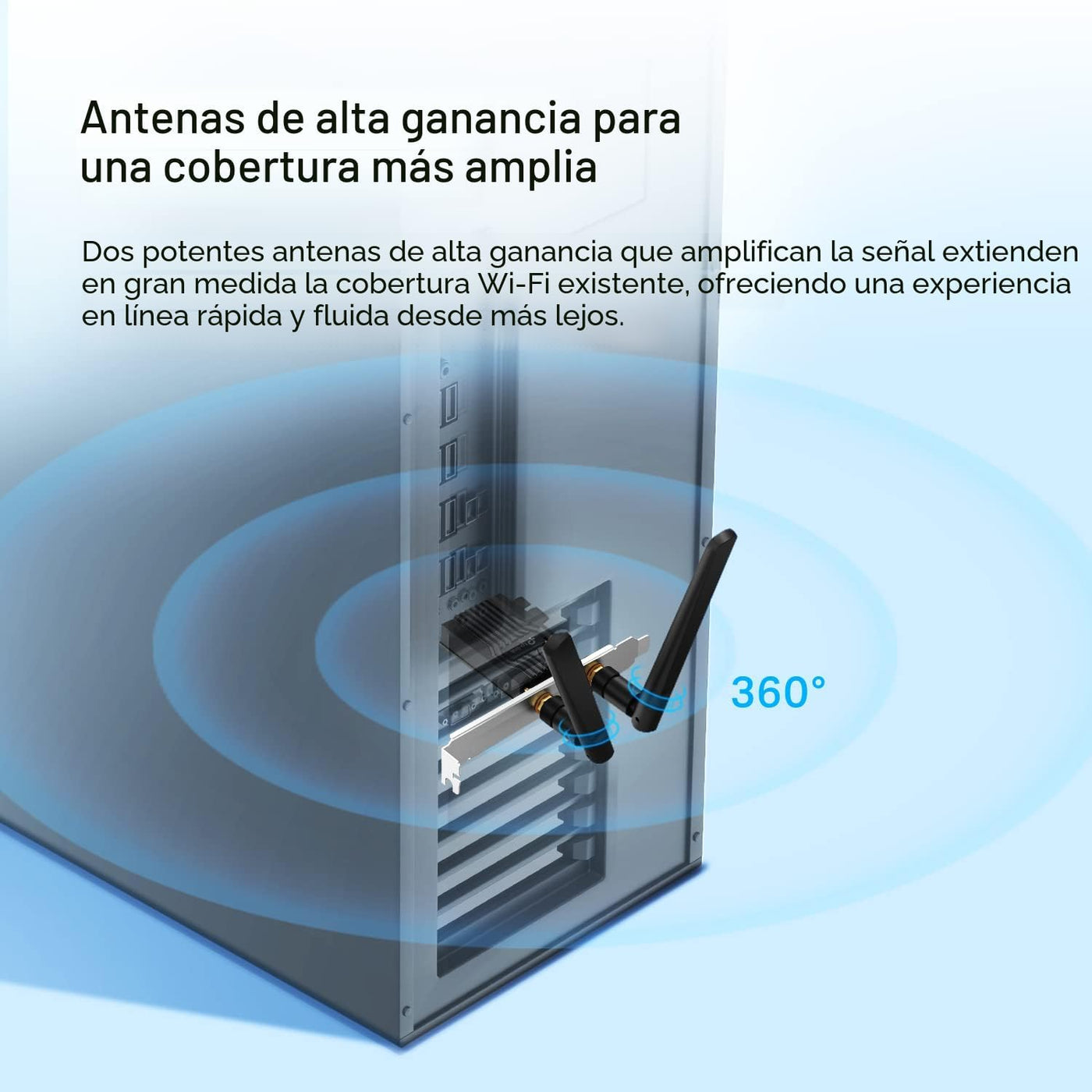 Tarjeta WiFi TP-Link WiFi 6 PCIe para PC de escritorio AX3000 (Arch...