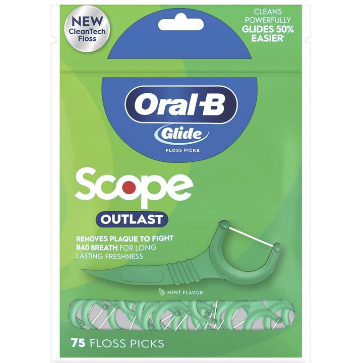 Oral B Glide - Púas de hilo dental, completas con alcance Outlast,...