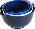 Juego de 4 cuencos clásicos para mezclar, plástico sin BPA, aptos