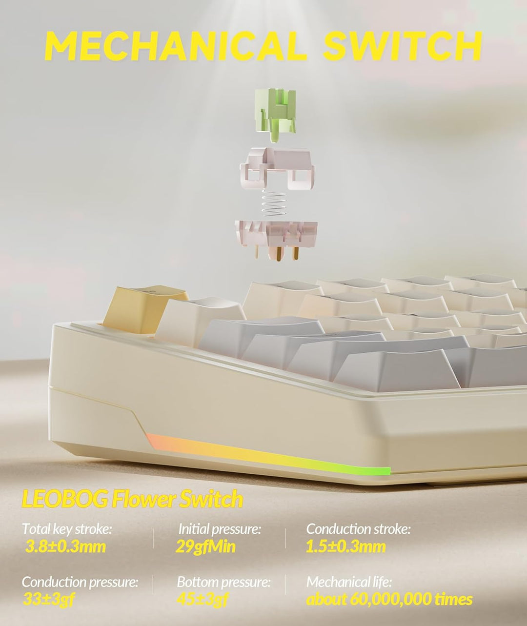 SOLAKAKA KI99 Pro - Teclado mecánico inalámbrico 96% para juegos, t...