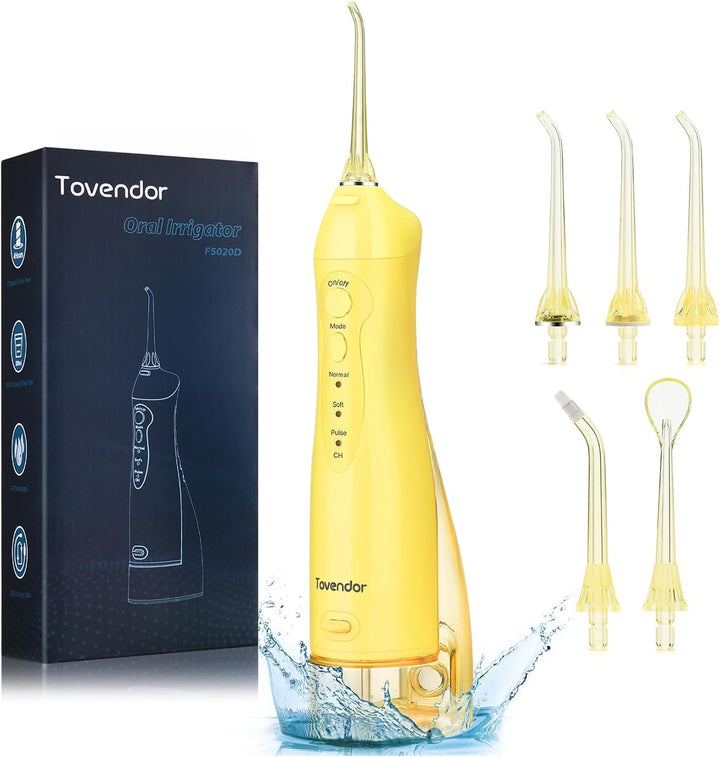 Tovendor Irrigador Dental Eléctrico de Agua, Hilo Dental Inalámbric...
