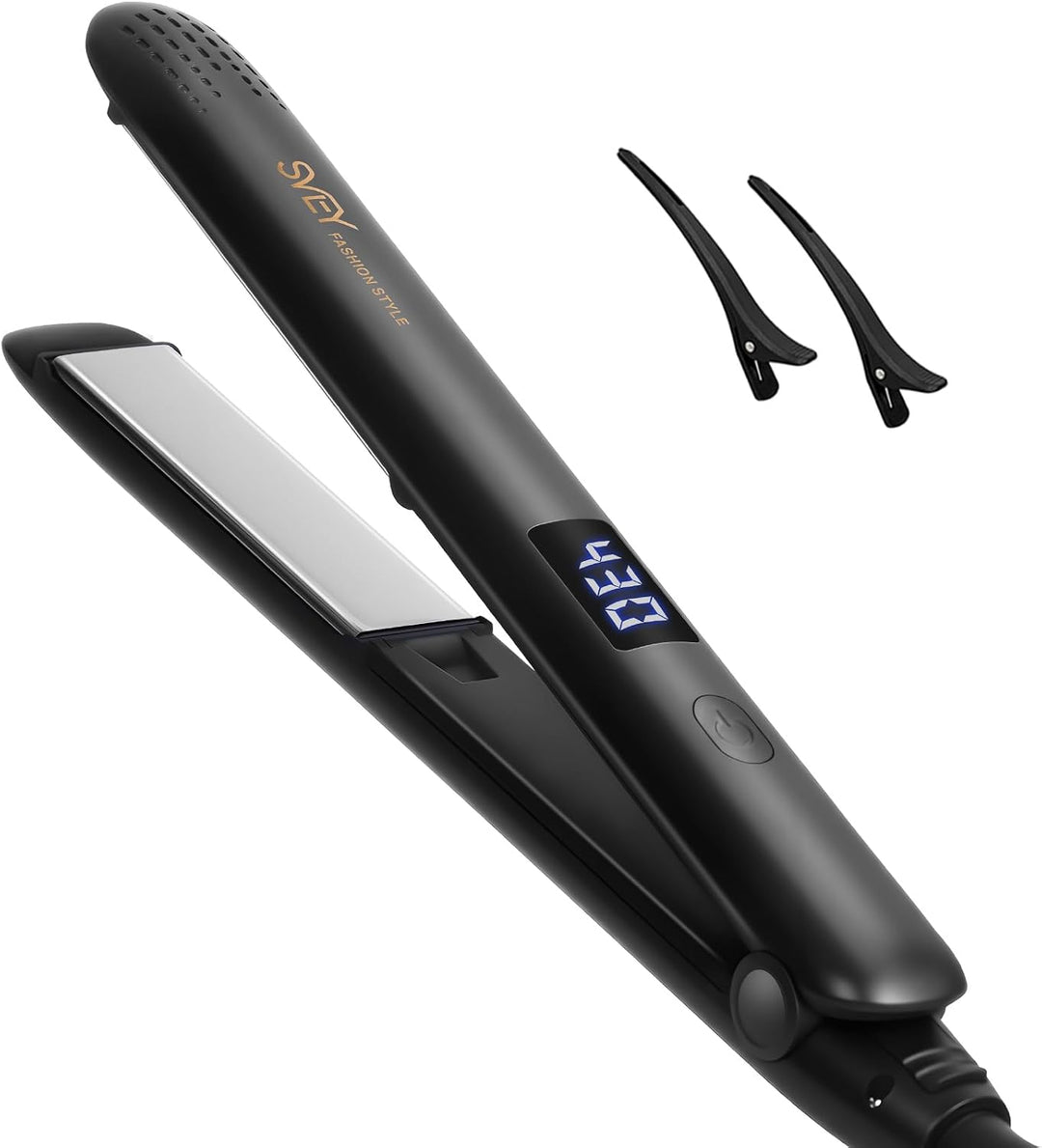 Plancha plana de cerámica Titanium de la enderezadora del pelo del...