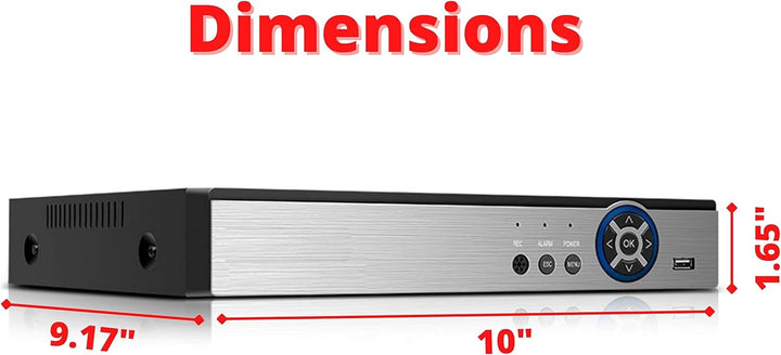 Evertech Grabador DVR H.265 de 16 canales con disco duro de 2 TB pr...