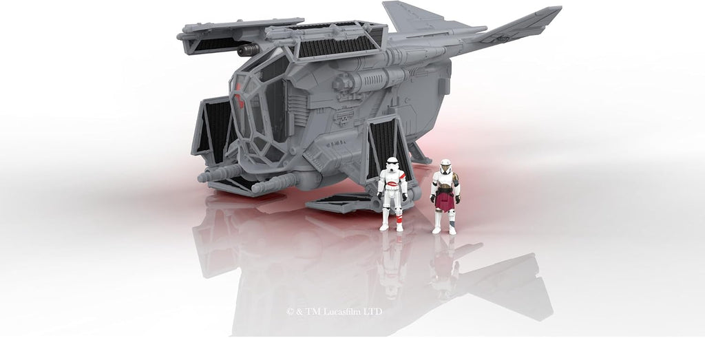 Star Wars™ Micro Galaxy Squadron Imperial Patrol Gunship - Vehículo de 8 pulgadas con dos accesorios de microfiguras de 1 pulgada
