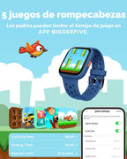 BIGGERFIVE Kids Smart Watch No Phone Needed, 1.8" Fitness Tracker Watch