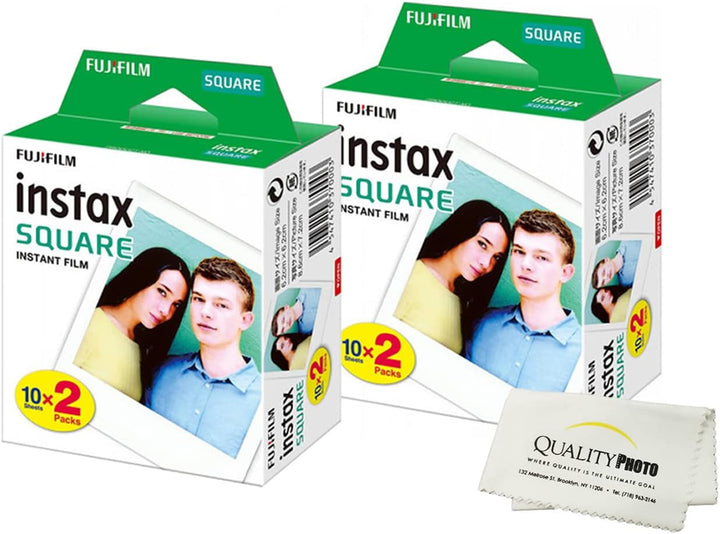 Película instantánea cuadrada Fujifilm Instax: 40 exposiciones - pa...