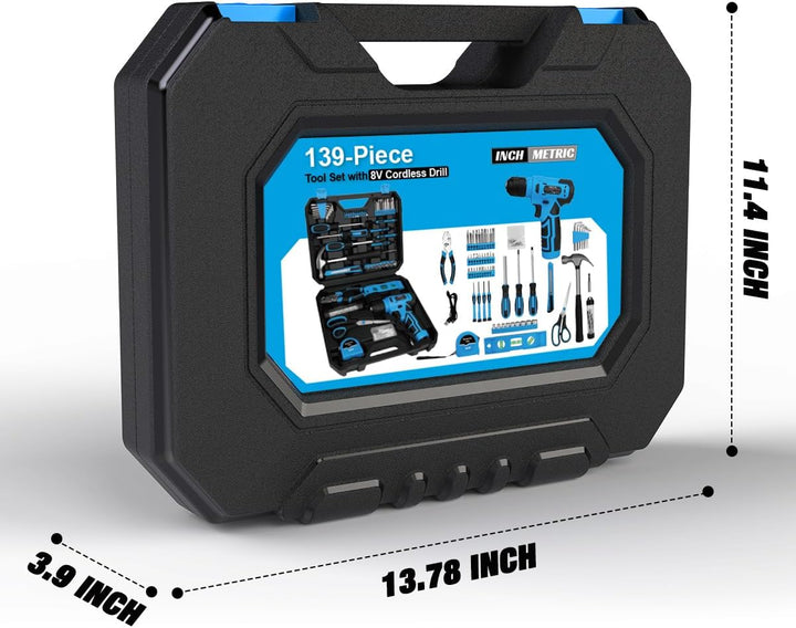 Juego de herramientas de 139 piezas \u2013 Kit de herramientas con...