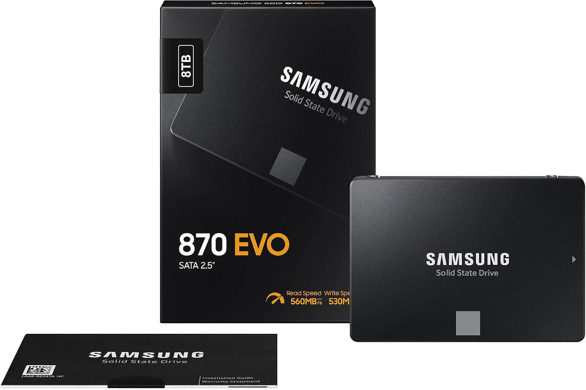 Samsung SSD 870 EVO SATA III 2.5" 8TB, velocidades de lectura\/escr...