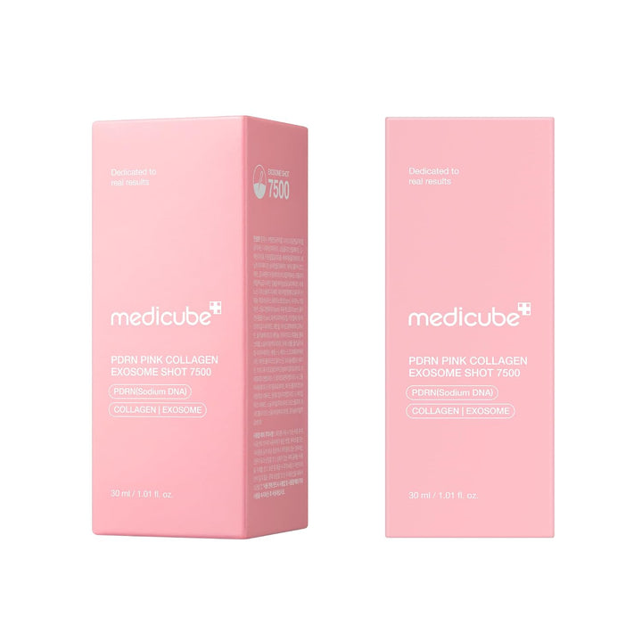 medicube Exosome Shot PDRN - Suero facial de colágeno rosa de 7,500...