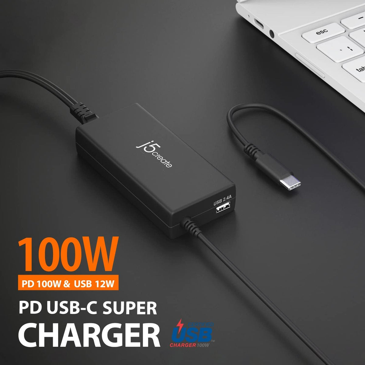 j5create - Cargador rápido USB tipo C PD de 100 W