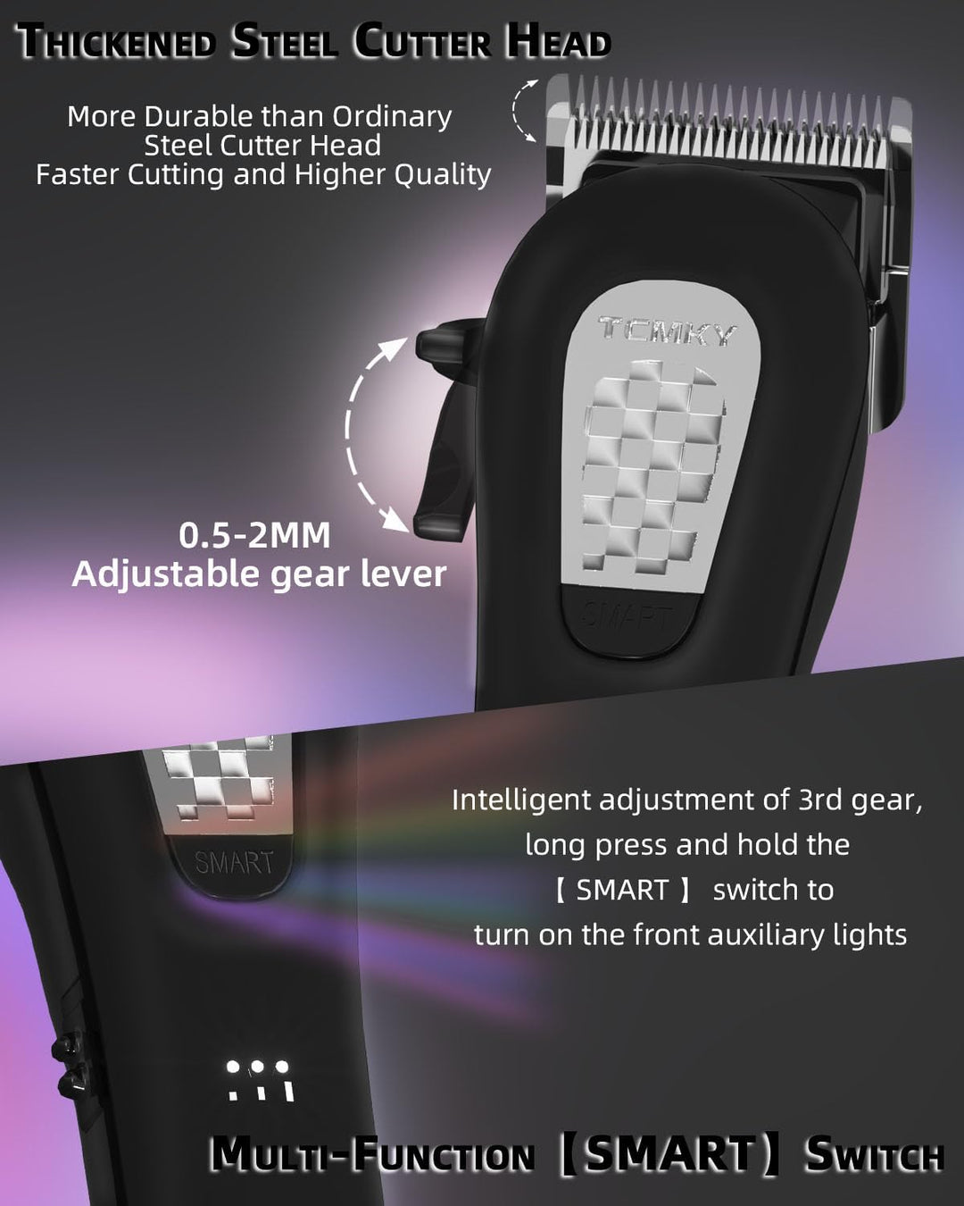 TCMKY Cortapelo para Hombres Cortapelo Inalámbrico y con Cable Cort...