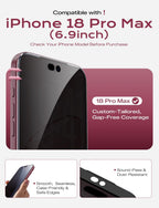 MAGIC JOHN Paquete de 3 protectores de pantalla de privacidad para iPhone