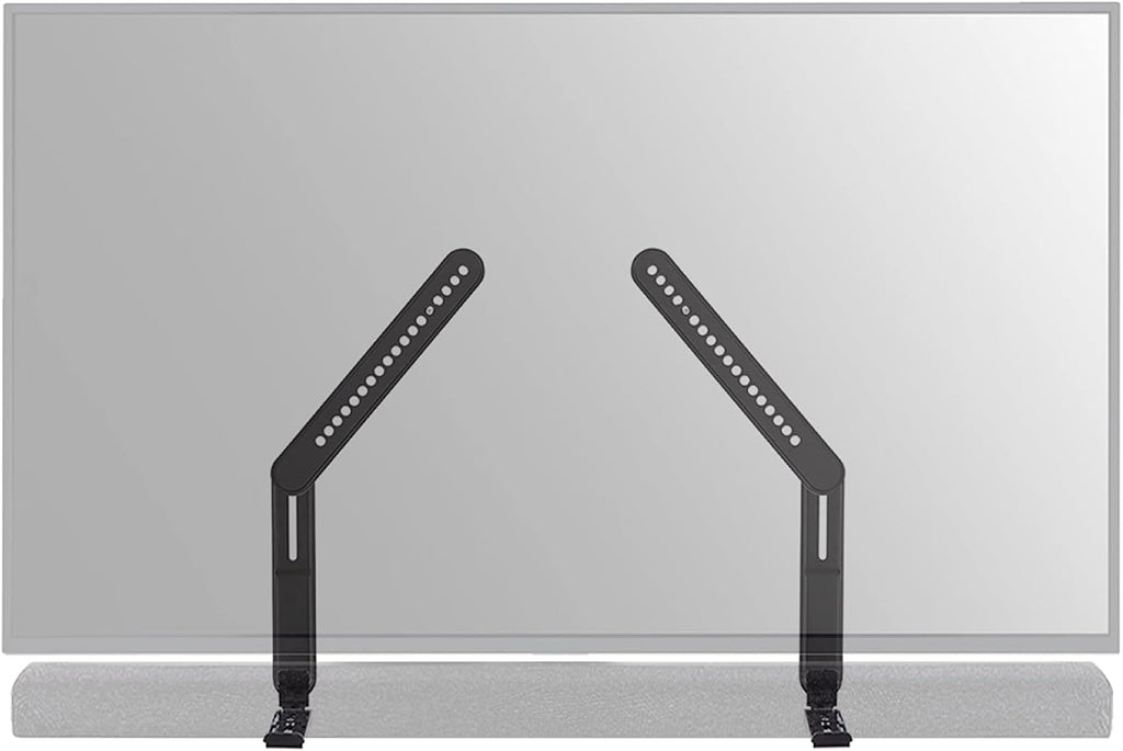 SANUS Kit de montaje universal para barra de sonido de TV para montar barras de sonido debajo del televisor - Se adapta a la mayoría de las barras de sonido de hasta 15 libras - Fácil instalación y