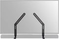 SANUS Kit de montaje universal para barra de sonido de TV para montar barras de sonido debajo del televisor - Se adapta a la mayoría de las barras de sonido de hasta 15 libras - Fácil instalación y