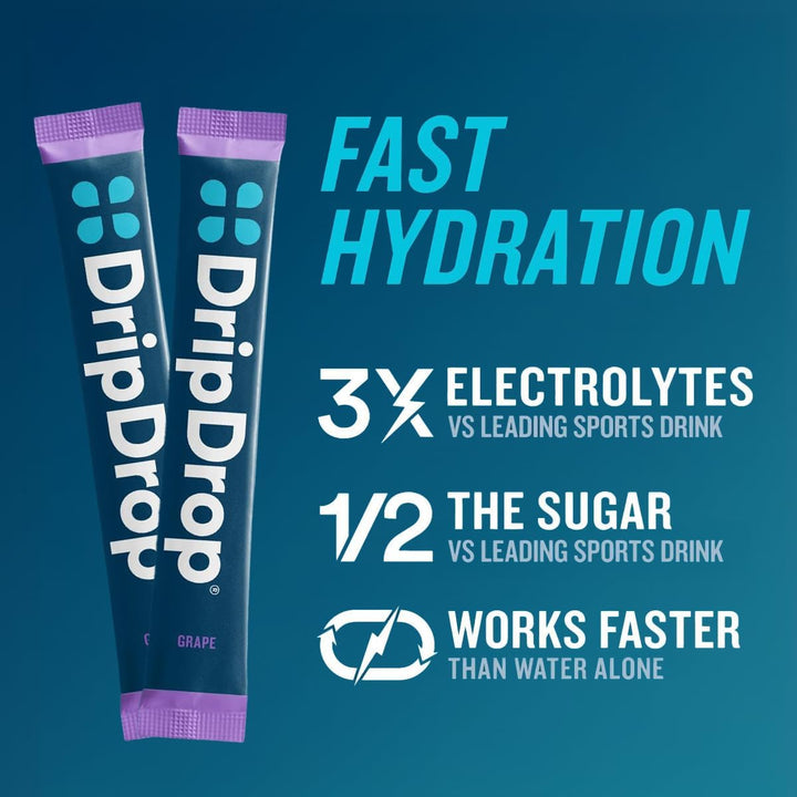 DripDrop ORS Hydration - Paquetes de electrolitos en polvo