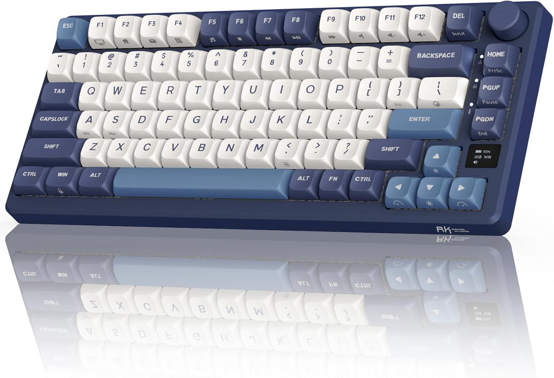 RK ROYAL KLUDGE M75 Wireless Mechanical Keyboard w\/Screen and Volu...