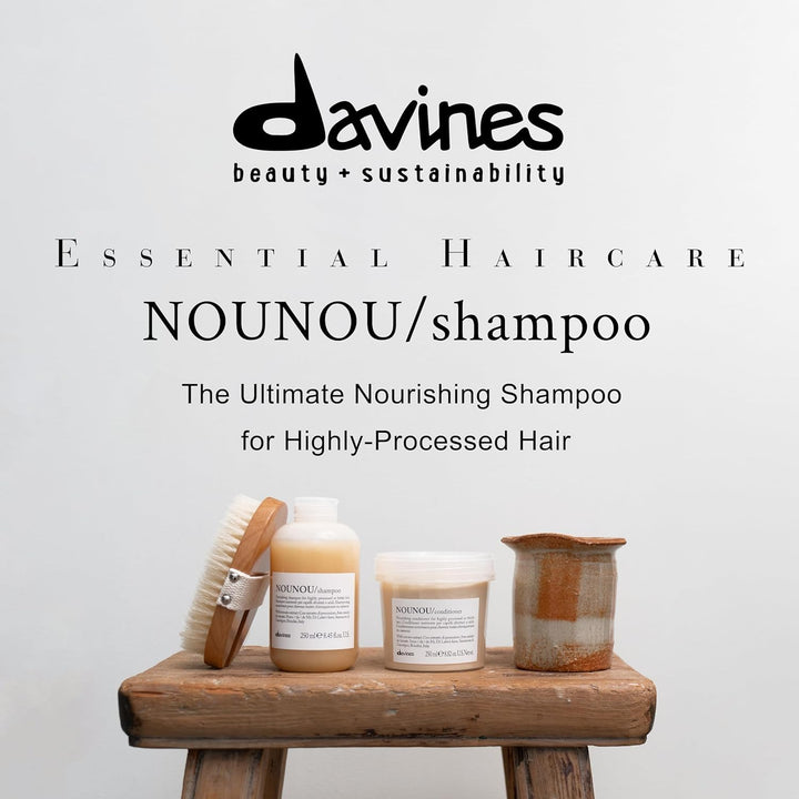 Davines NOUNOU Shampoo | Champú hidratante profundo para cabello de...