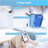 WEILAILIFE Antena dual mejorada y audio de 2 vías: sistema de cámar...