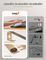 LOXP Soporte para computadora portátil para escritorio, soporte par...