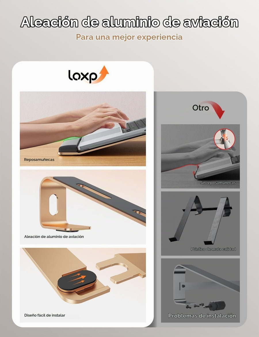 LOXP Soporte para computadora portátil para escritorio, soporte par...