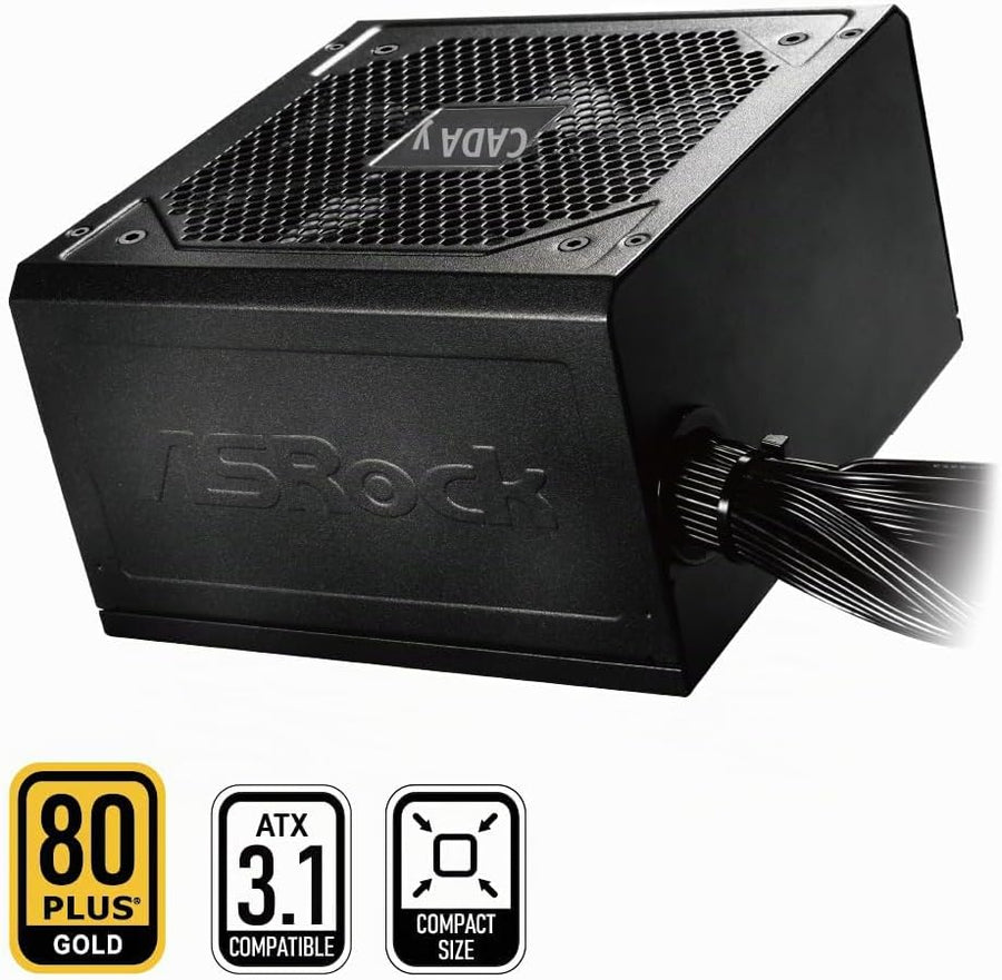 ASRock Fuente de alimentación PRO-650G \u2013 650 W 80 Plus Gold ce...