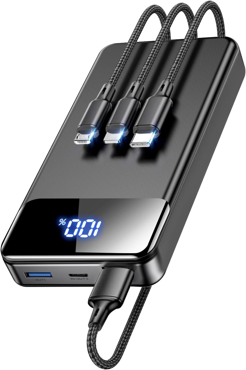 LILIO Cargador portátil 60000mAh, carga rápida de 22.5W con cable 3...