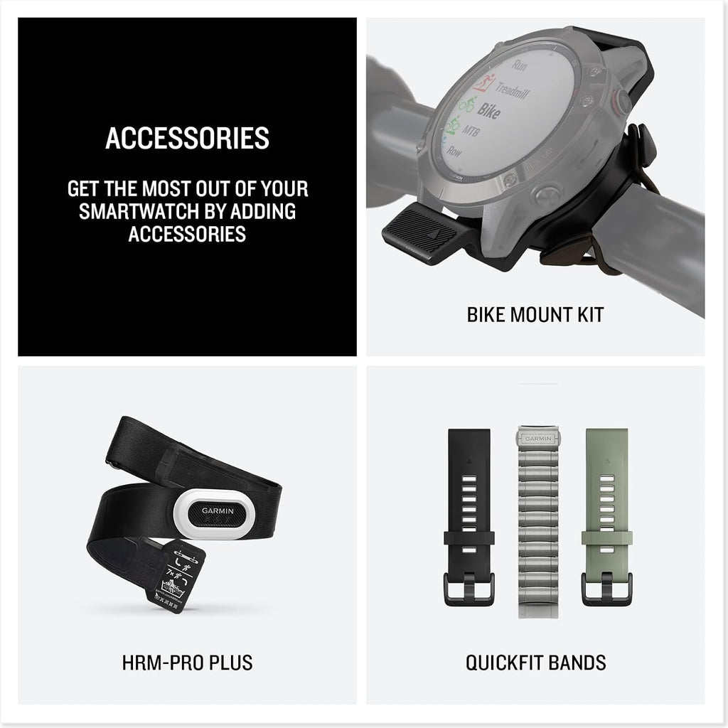 Garmin tactix® 8 51mm, pantalla con carga solar, reloj inteligente táctico GPS premium, incluye Applied Ballistics Ultralight™ Solver