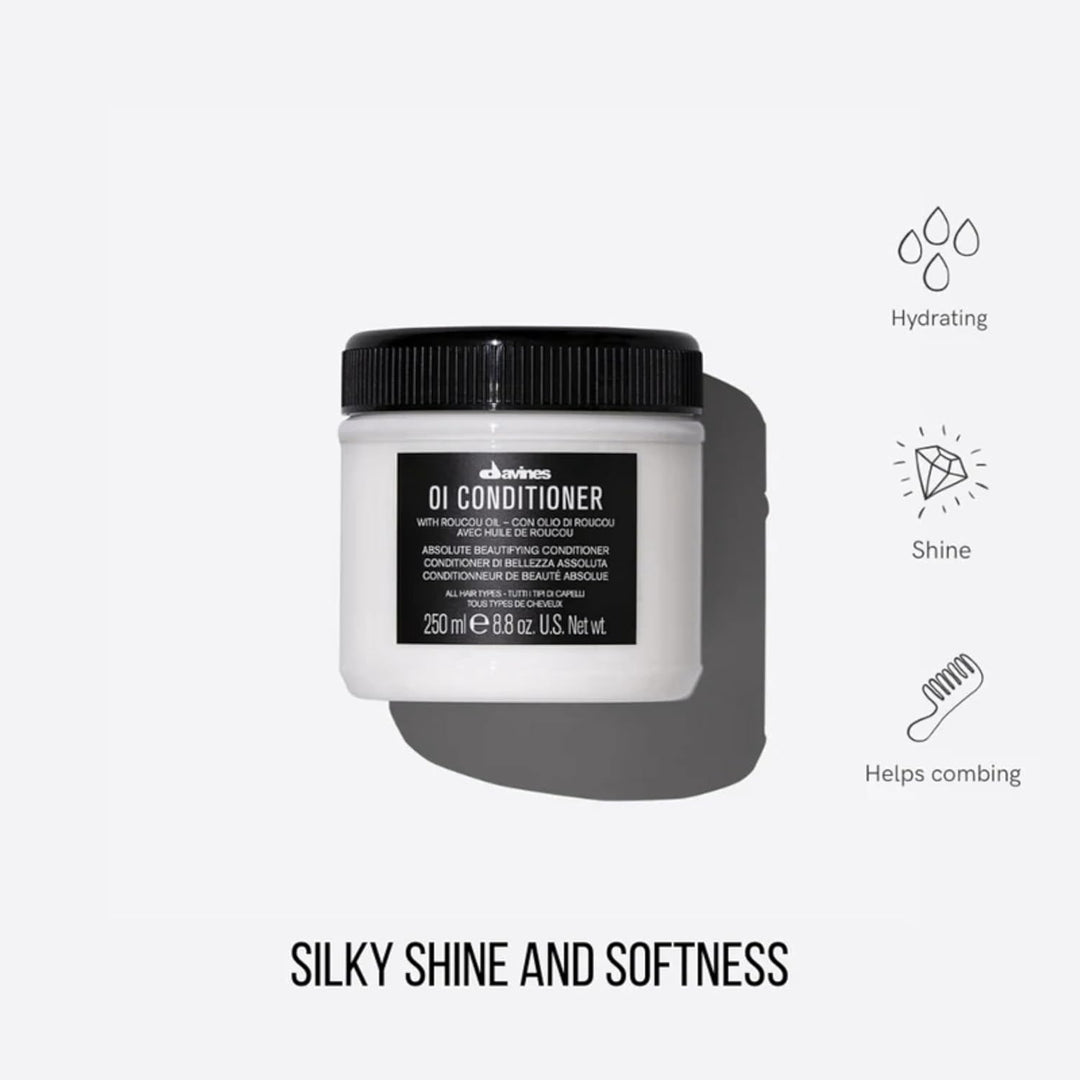 Davines Acondicionador OI, acondicionador alisador para cabello nor...