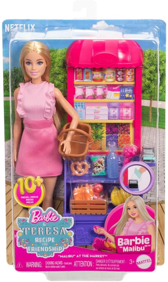 Muñeca y juego de moda de amistad de Barbie y Teresa, tema Malibu e...