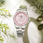 OLEVS Reloj de moda impermeable de lujo para mujer