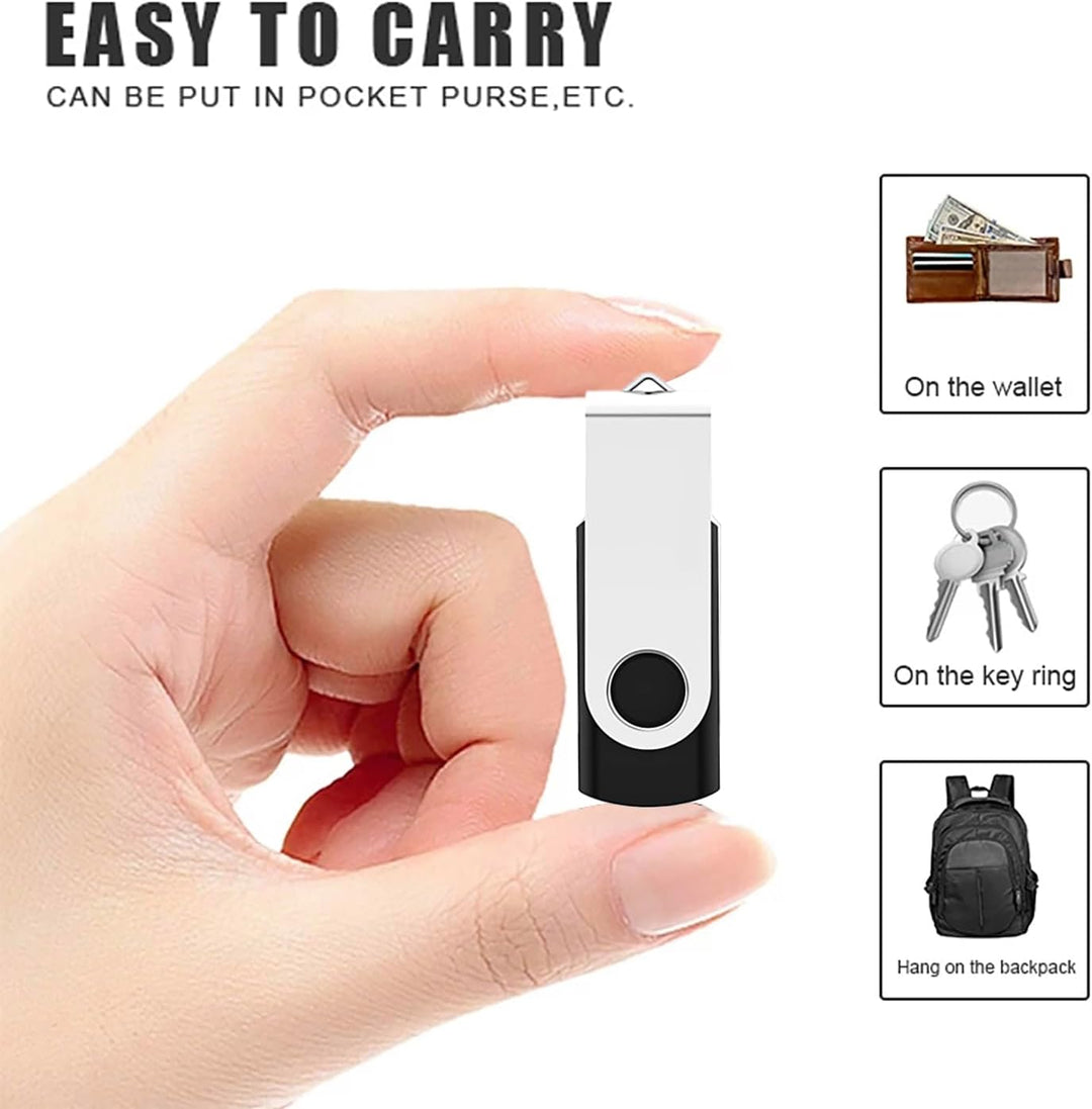 Paquete de 5 unidades de 128GB unidad flash USB con adaptador tipo...