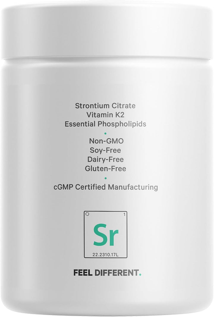 Codeage Suplemento de estroncio liposomal, citrato de estroncio, vi...