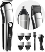 PRITECH Cortadora de Barba para Hombre, Kit de 3 en 1 de Cortadores...
