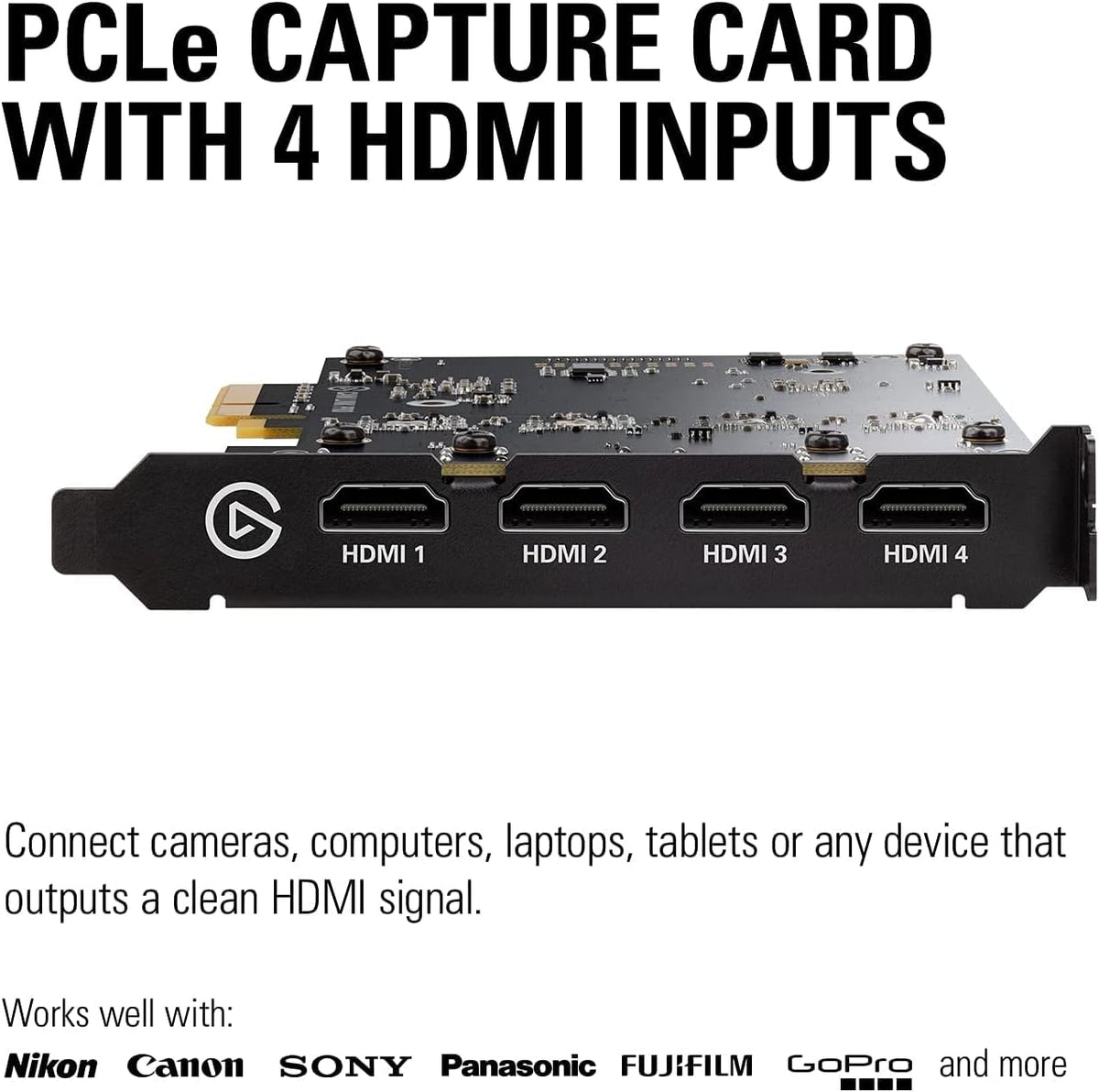 Elgato Cam Link Pro (10GAW9901), tarjeta interna de captura de cáma...