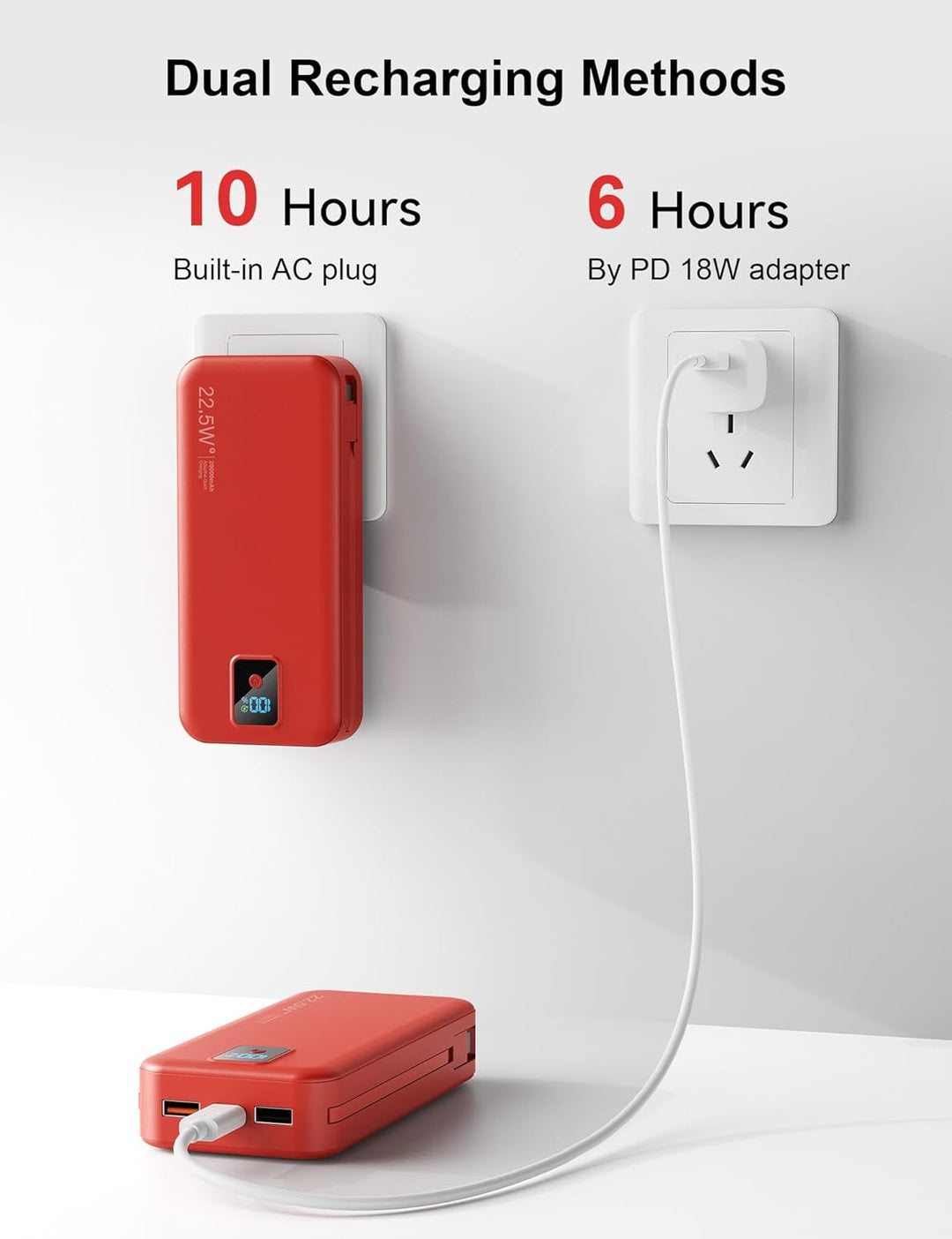 Cargador Portátil, 20000mAh 22.5W Banco de Energía de Carga Rápida...
