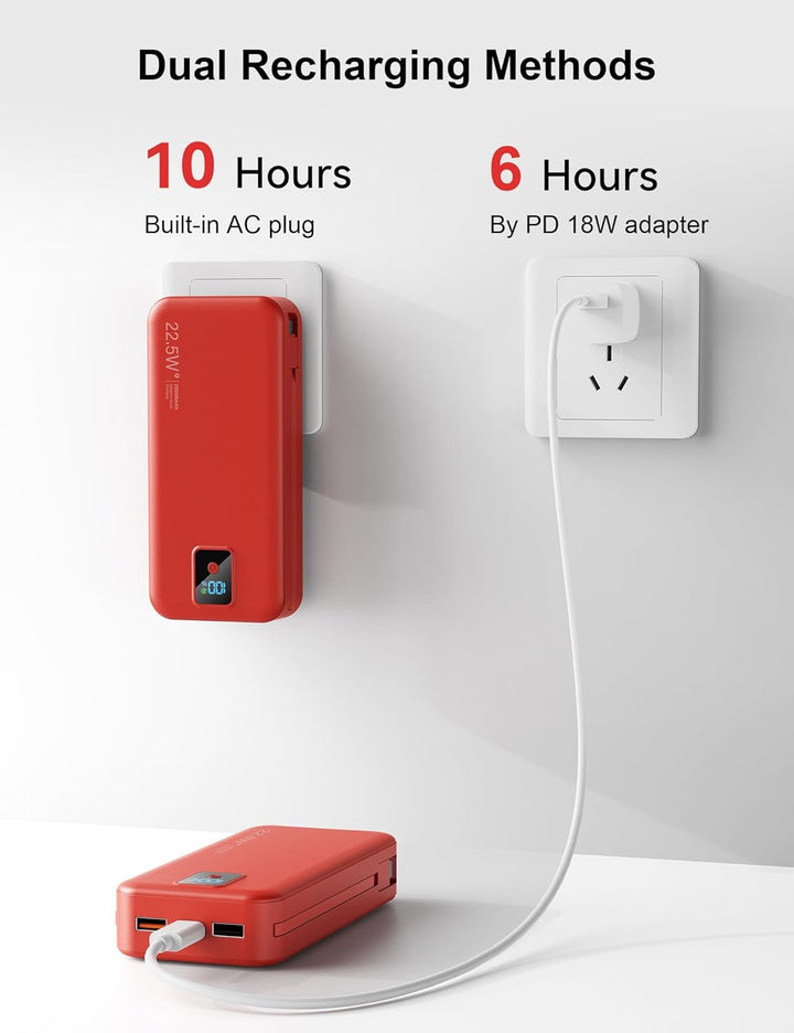 Cargador Portátil, 20000mAh 22.5W Banco de Energía de Carga Rápida...