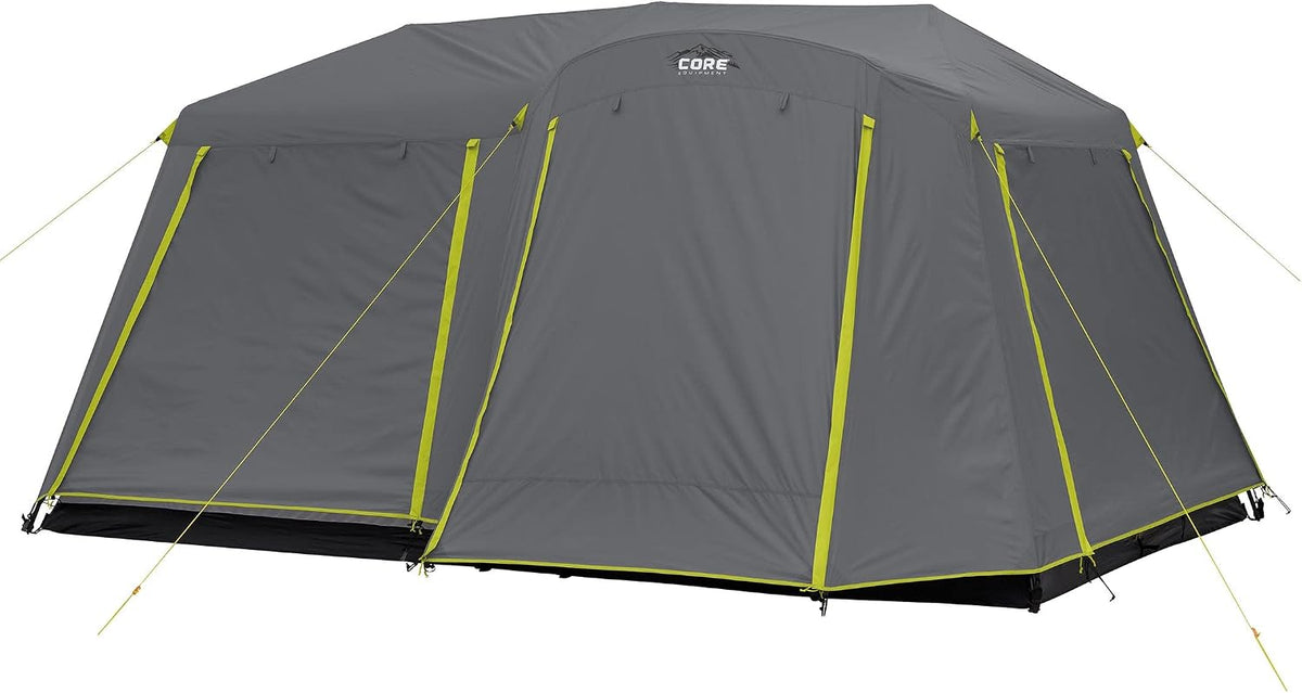 CORE Tiendas de campaña instantáneas | Tienda de campaña familiar para múltiples habitaciones, para coche, camping, bolsillos de almacenamiento incluidos para accesorios de camping