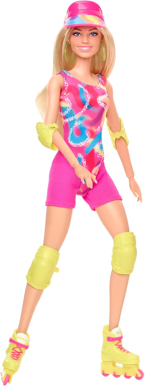 Barbie The Movie Margot Robbie - Muñeca de patinaje con traje de ne...