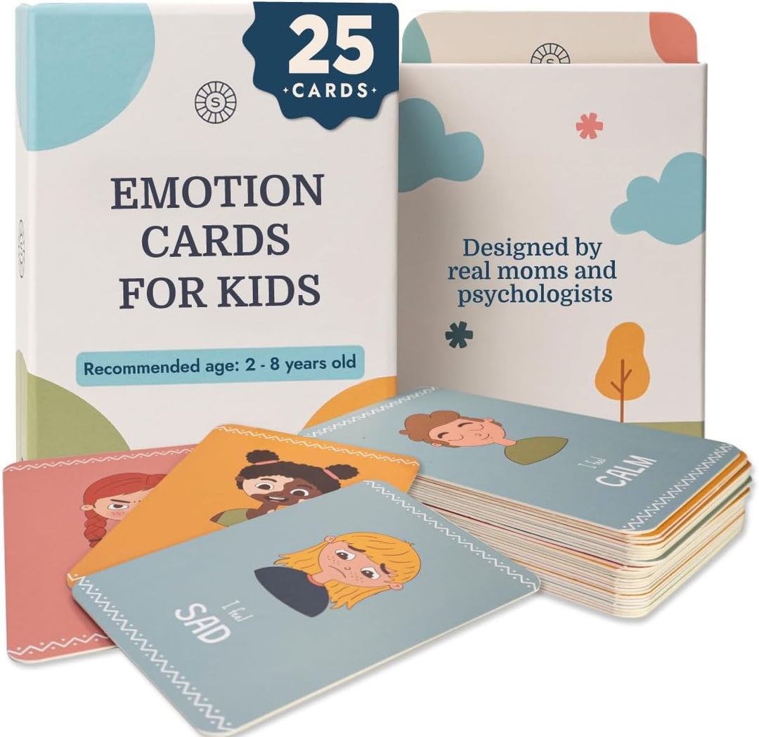 Samma Sati Tarjetas de emoción para niños 25 tarjetas de