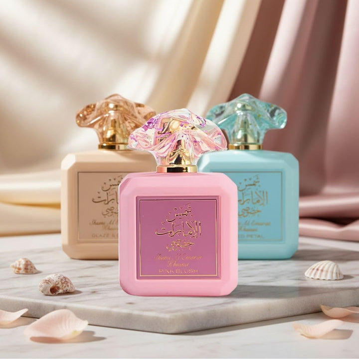 Ard Al Zaafaran Shams Al Emarat Khususi Pink Blush, Glaze &amp; Glo...