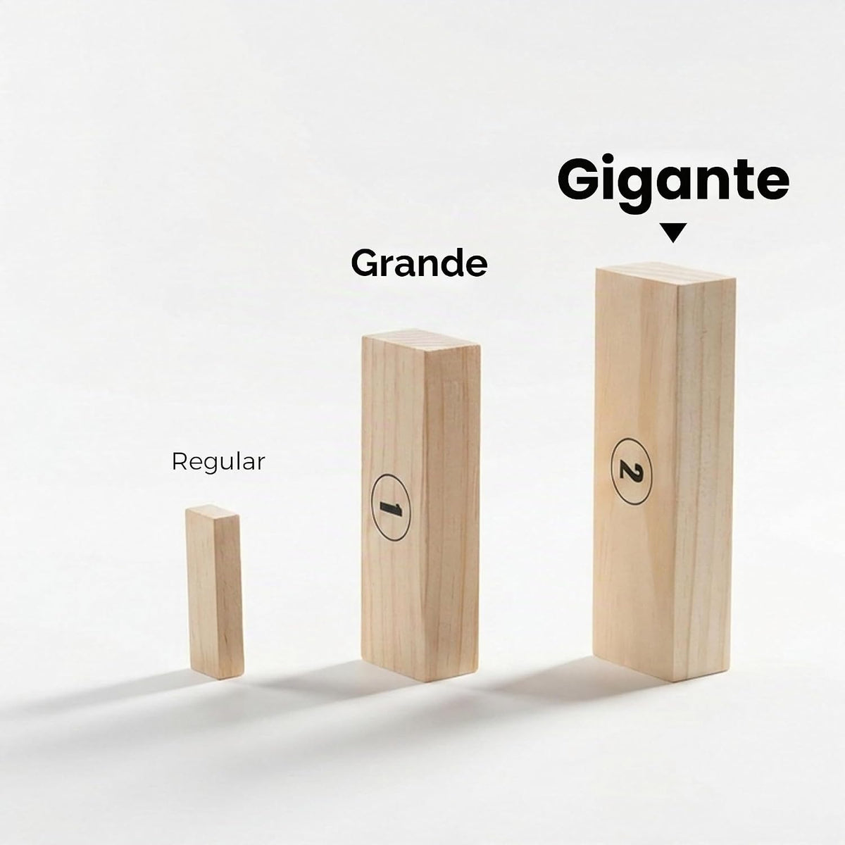 Outdoor Games - Torre grande de 54 bloques de madera, juego de apilamiento