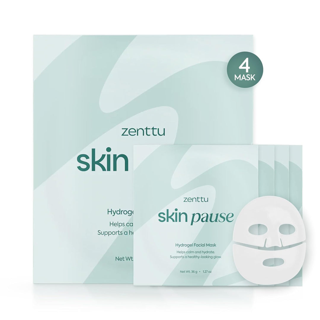 Zenttu Máscara facial coreana de colágeno, tecnología de hidrogel p...