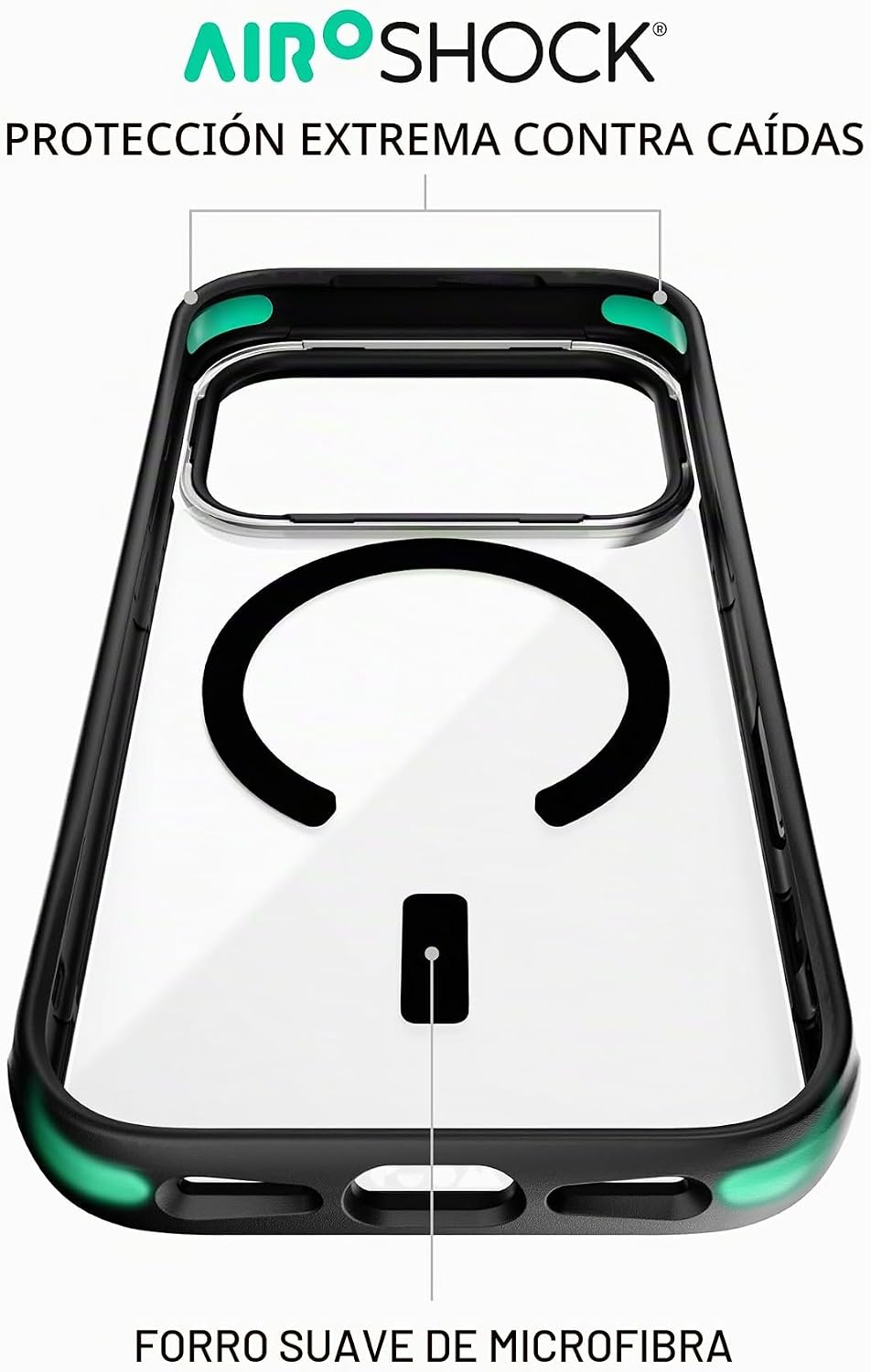 Mous Funda transparente para iPhone 18 Pro, compatible con MagSafe, claridad, resistente a los arañazos y a prueba de golpes